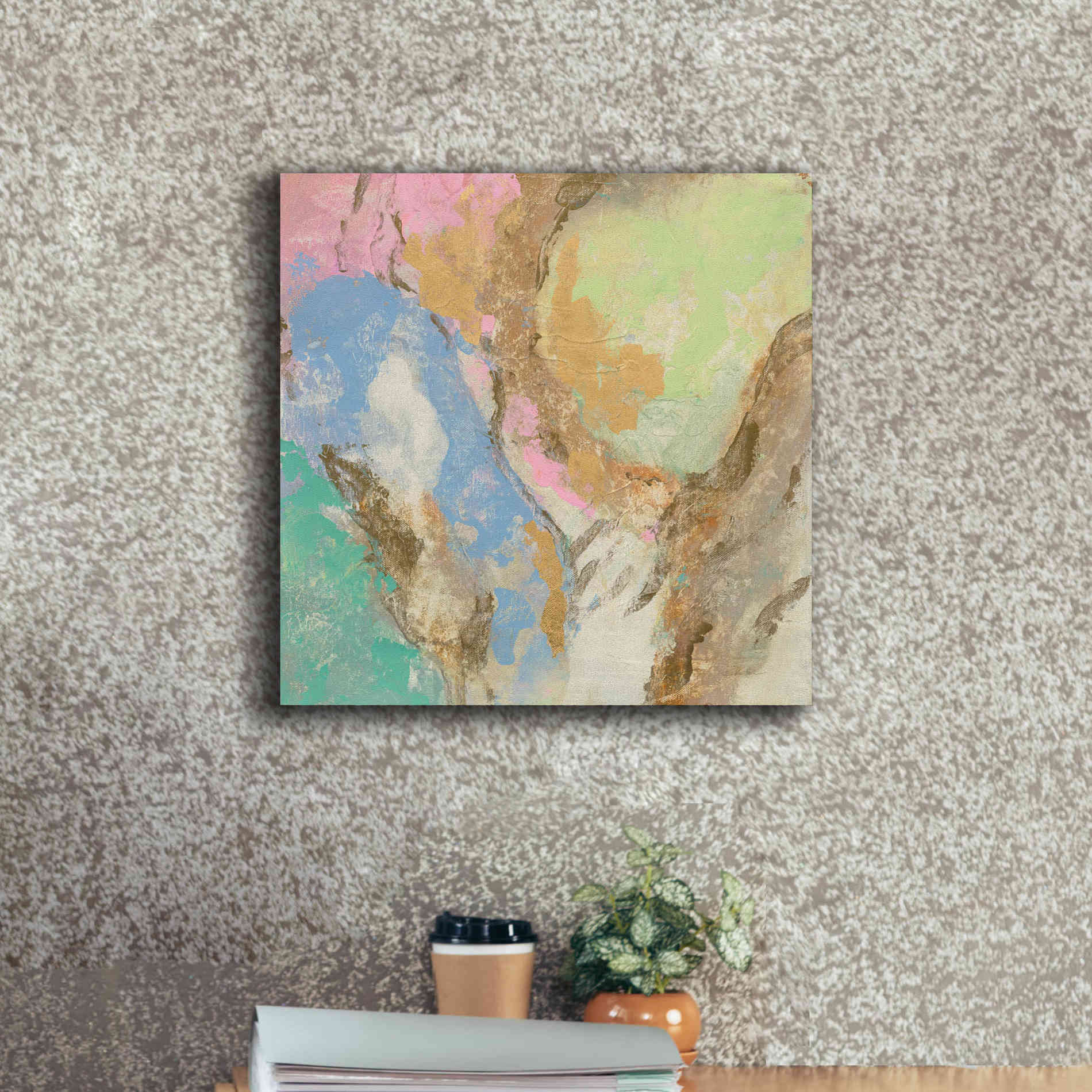 'Retro Jewel Tones II' by Silvia Vassileva, Canvas Wall Art,18 x 18