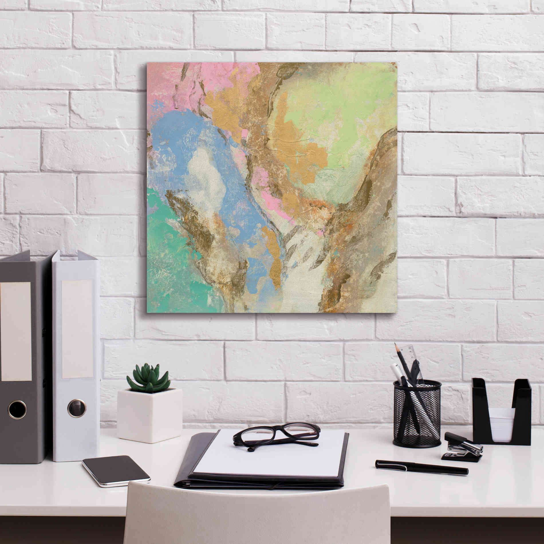 'Retro Jewel Tones II' by Silvia Vassileva, Canvas Wall Art,18 x 18