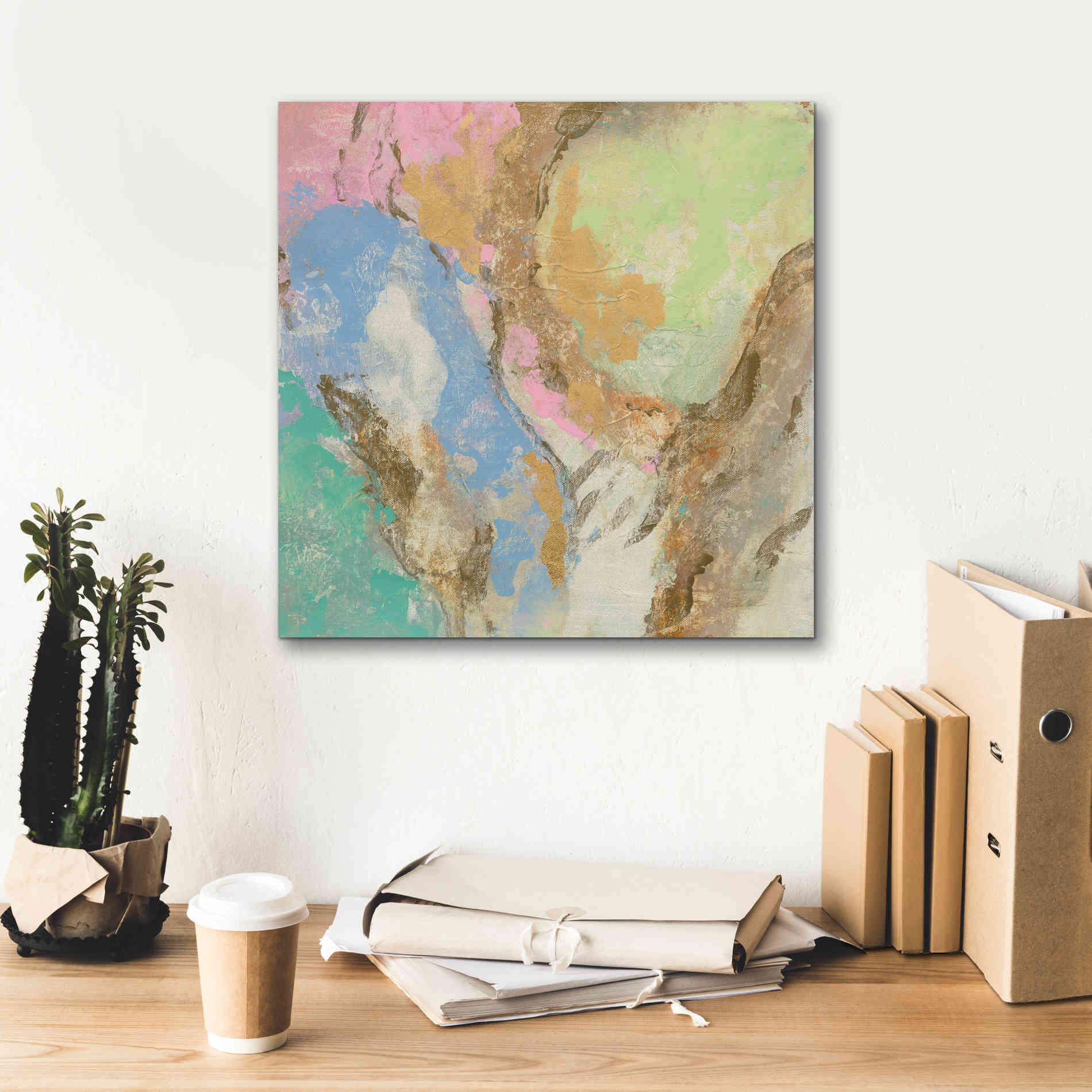 'Retro Jewel Tones II' by Silvia Vassileva, Canvas Wall Art,18 x 18