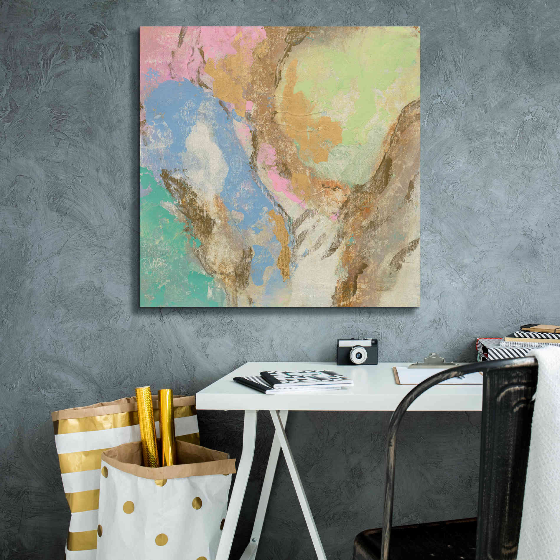 'Retro Jewel Tones II' by Silvia Vassileva, Canvas Wall Art,26 x 26