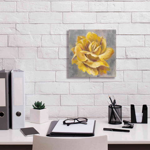 Image of 'Yellow Roses I' by Silvia Vassileva, Canvas Wall Art,12 x 12