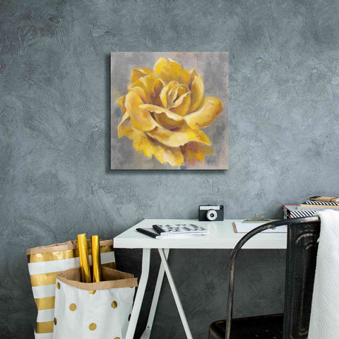 Image of 'Yellow Roses I' by Silvia Vassileva, Canvas Wall Art,18 x 18
