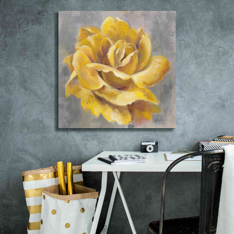 Image of 'Yellow Roses I' by Silvia Vassileva, Canvas Wall Art,26 x 26