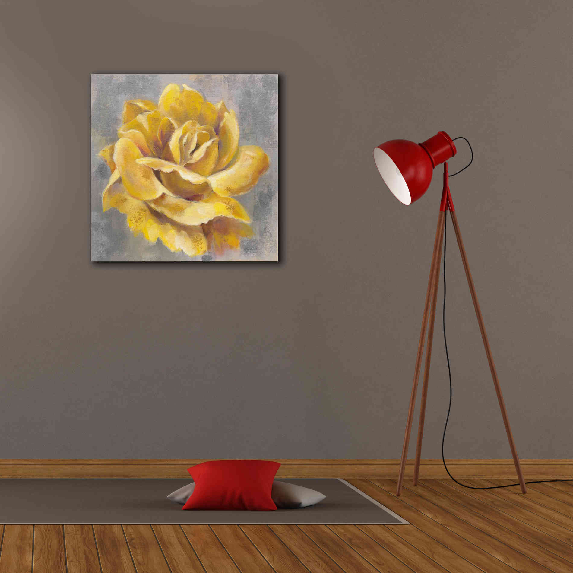 'Yellow Roses I' by Silvia Vassileva, Canvas Wall Art,26 x 26