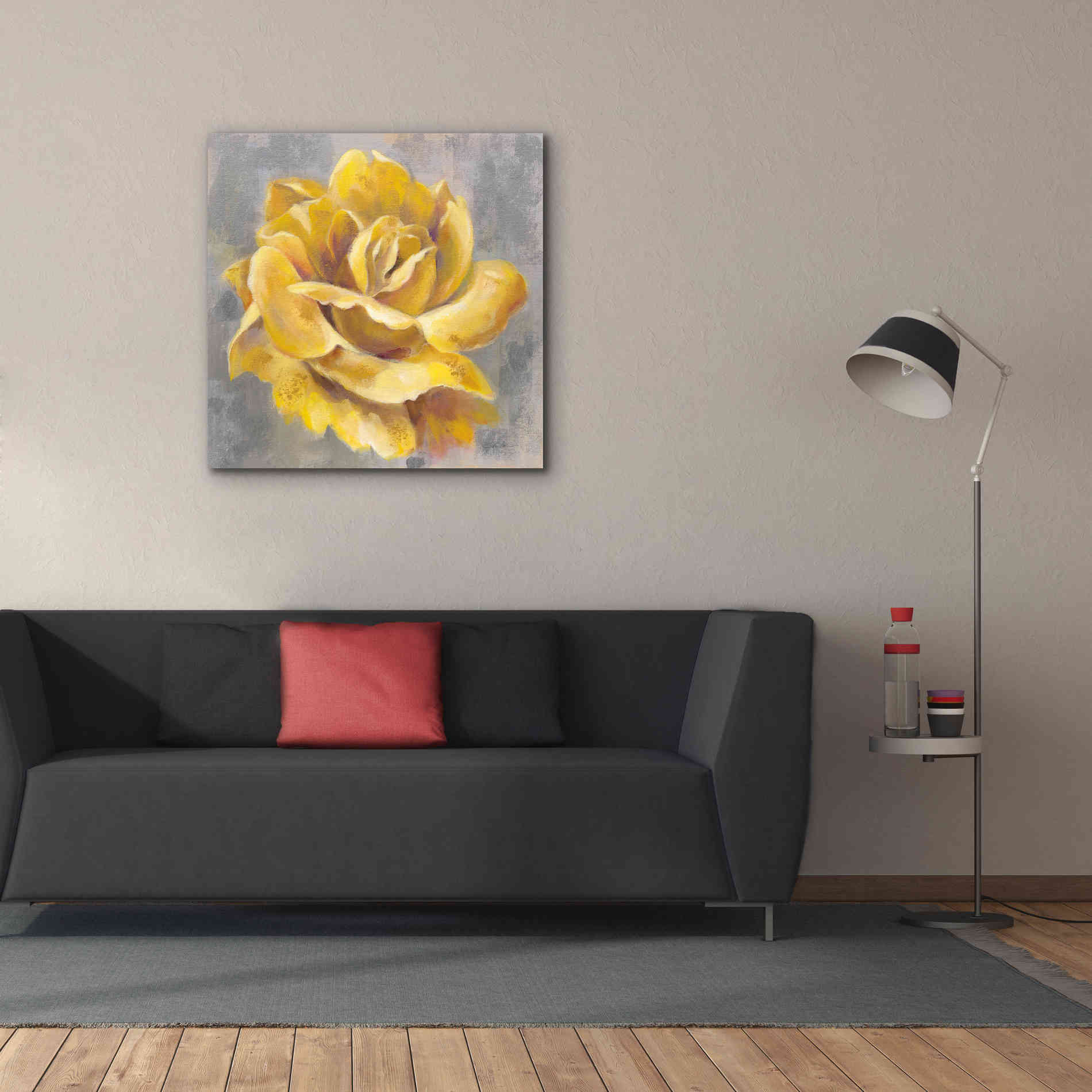 'Yellow Roses I' by Silvia Vassileva, Canvas Wall Art,37 x 37