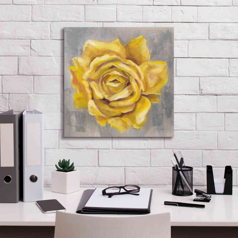 Image of 'Yellow Roses II' by Silvia Vassileva, Canvas Wall Art,18 x 18