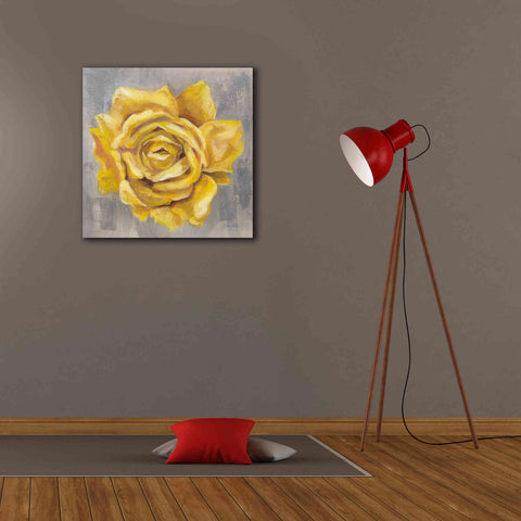 Image of 'Yellow Roses II' by Silvia Vassileva, Canvas Wall Art,26 x 26