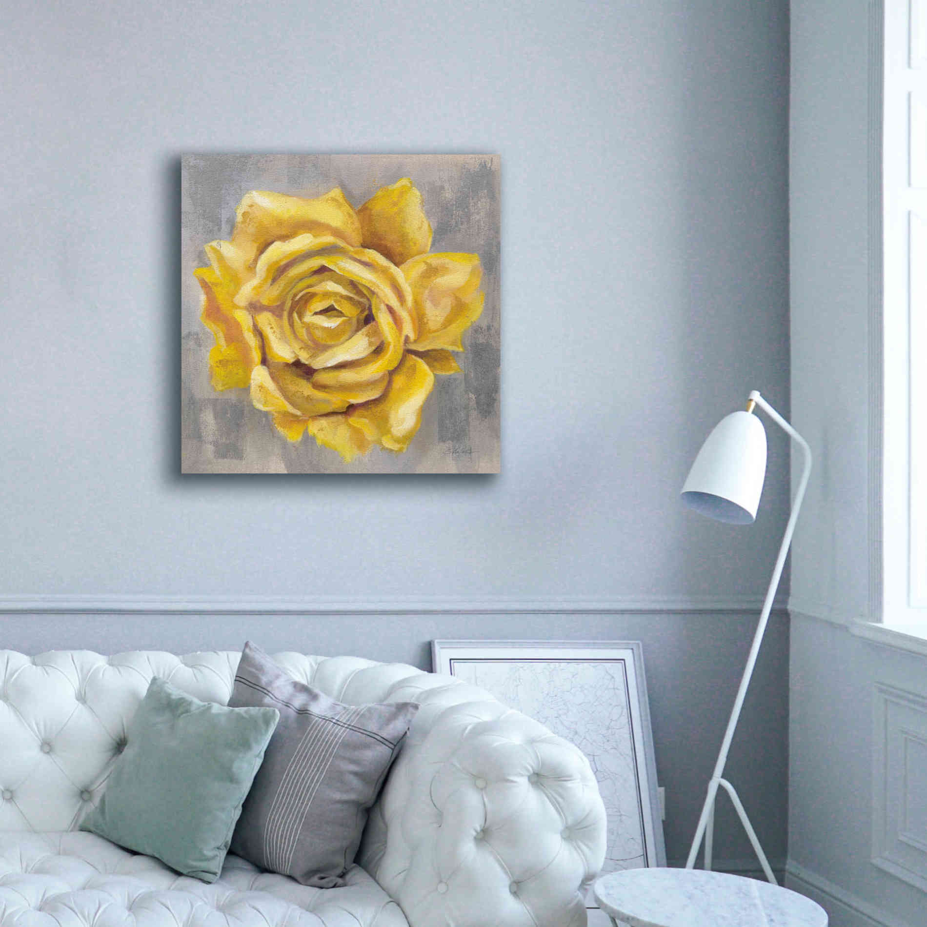 'Yellow Roses II' by Silvia Vassileva, Canvas Wall Art,37 x 37