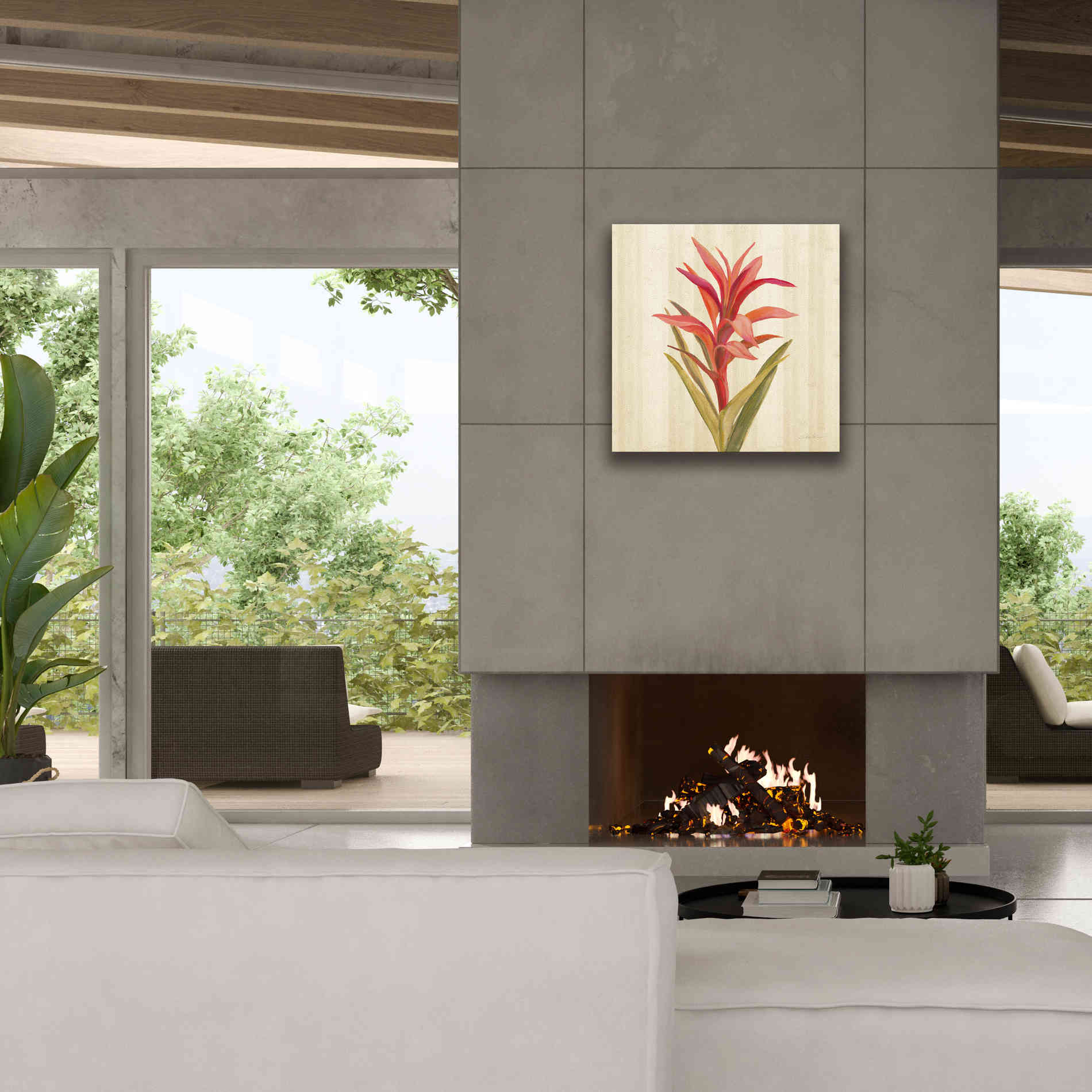 'Tropical Garden III' by Silvia Vassileva, Canvas Wall Art,26 x 26