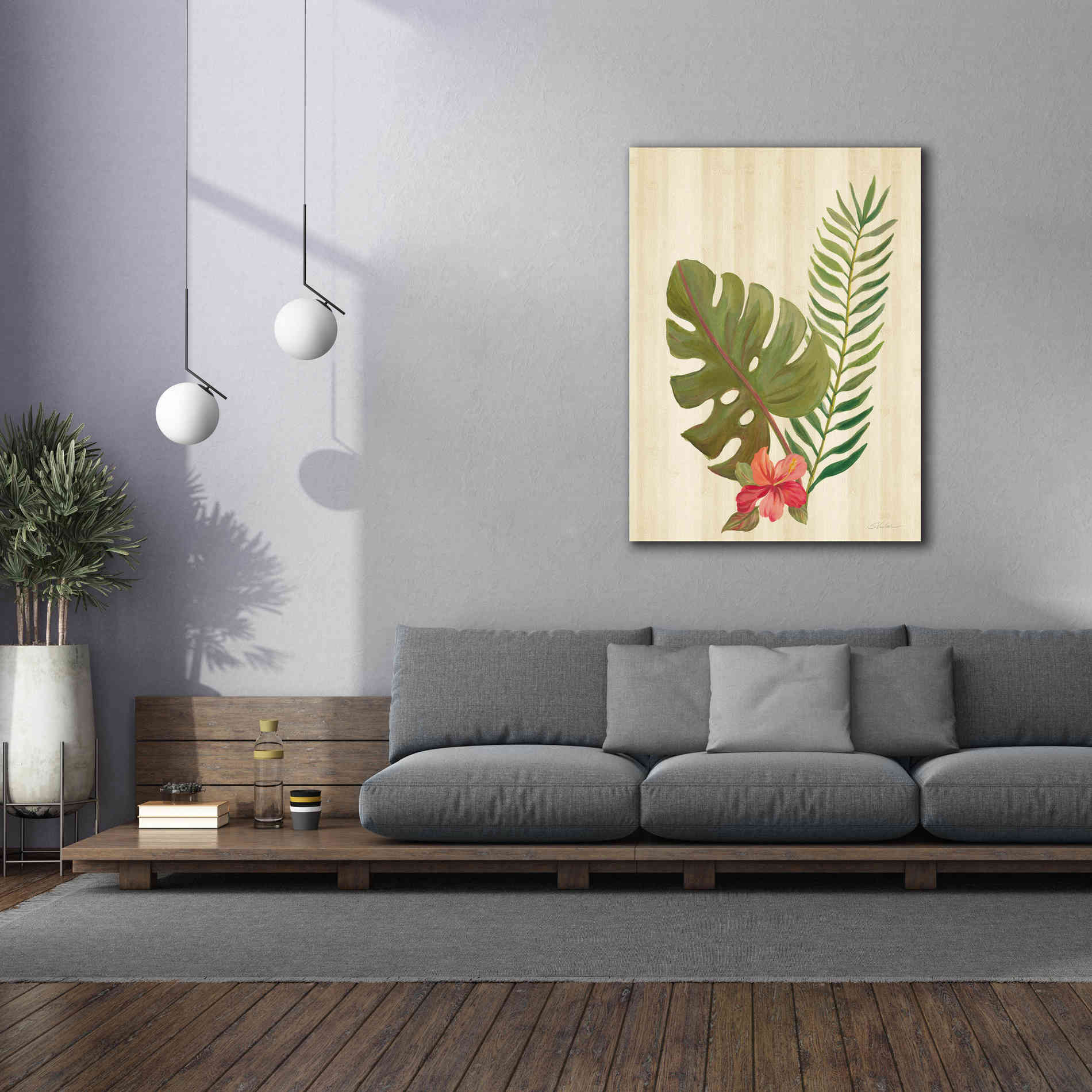 'Tropical Garden V' by Silvia Vassileva, Canvas Wall Art,40 x 54