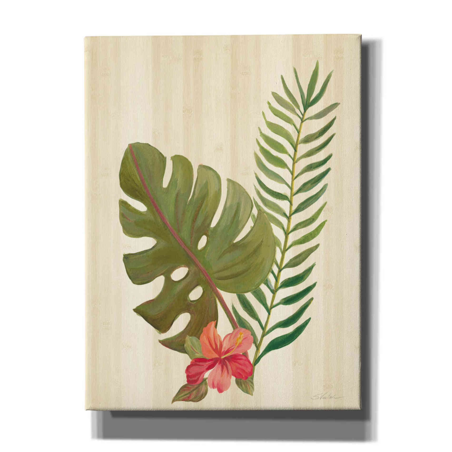 'Tropical Garden V' by Silvia Vassileva, Canvas Wall Art,12x16x1.1x0,20x24x1.1x0,26x30x1.74x0,40x54x1.74x0
