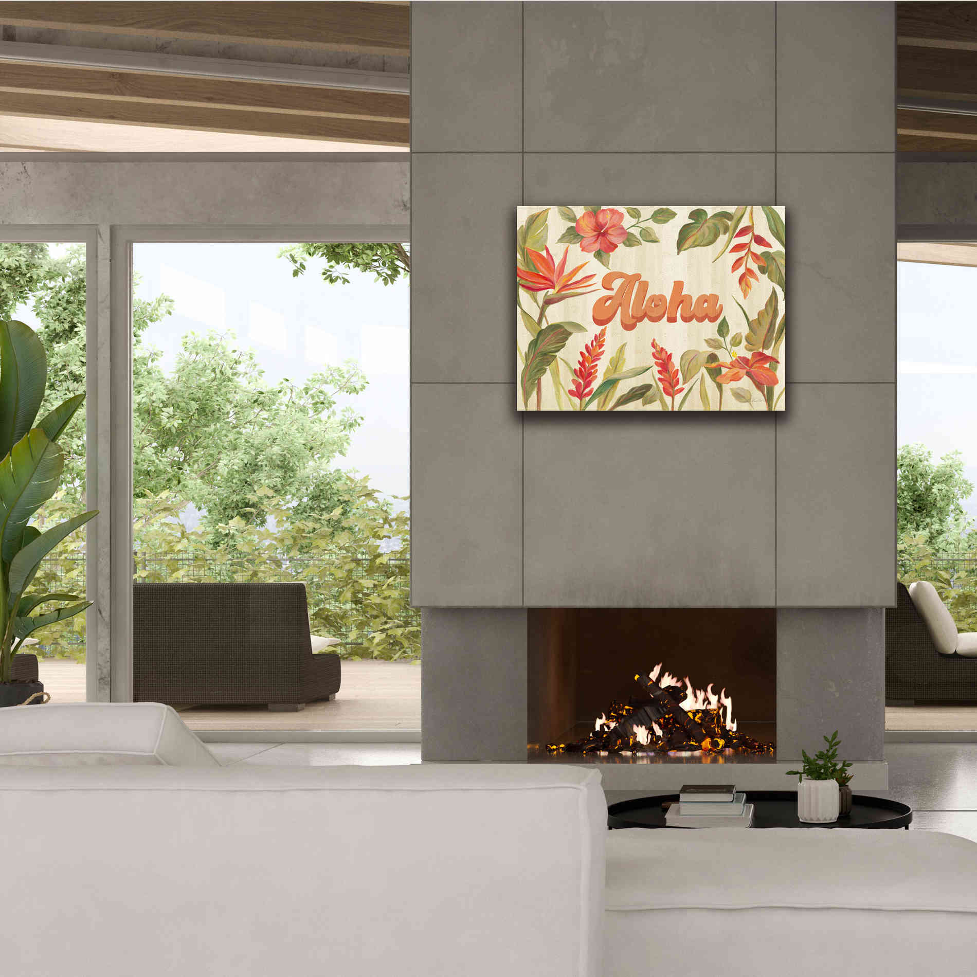 'Tropical Garden VIII' by Silvia Vassileva, Canvas Wall Art,34 x 26