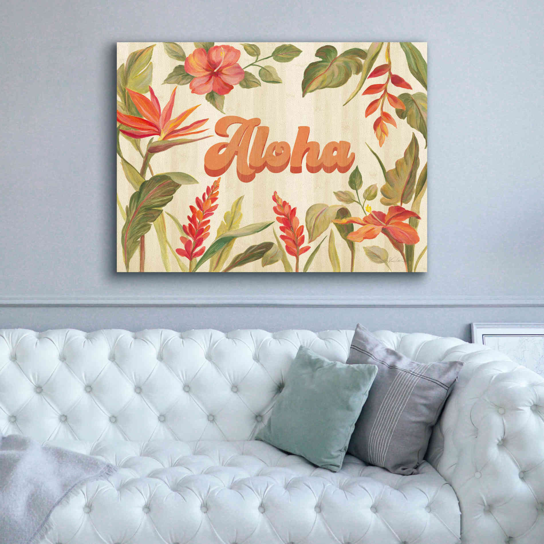 'Tropical Garden VIII' by Silvia Vassileva, Canvas Wall Art,54 x 40