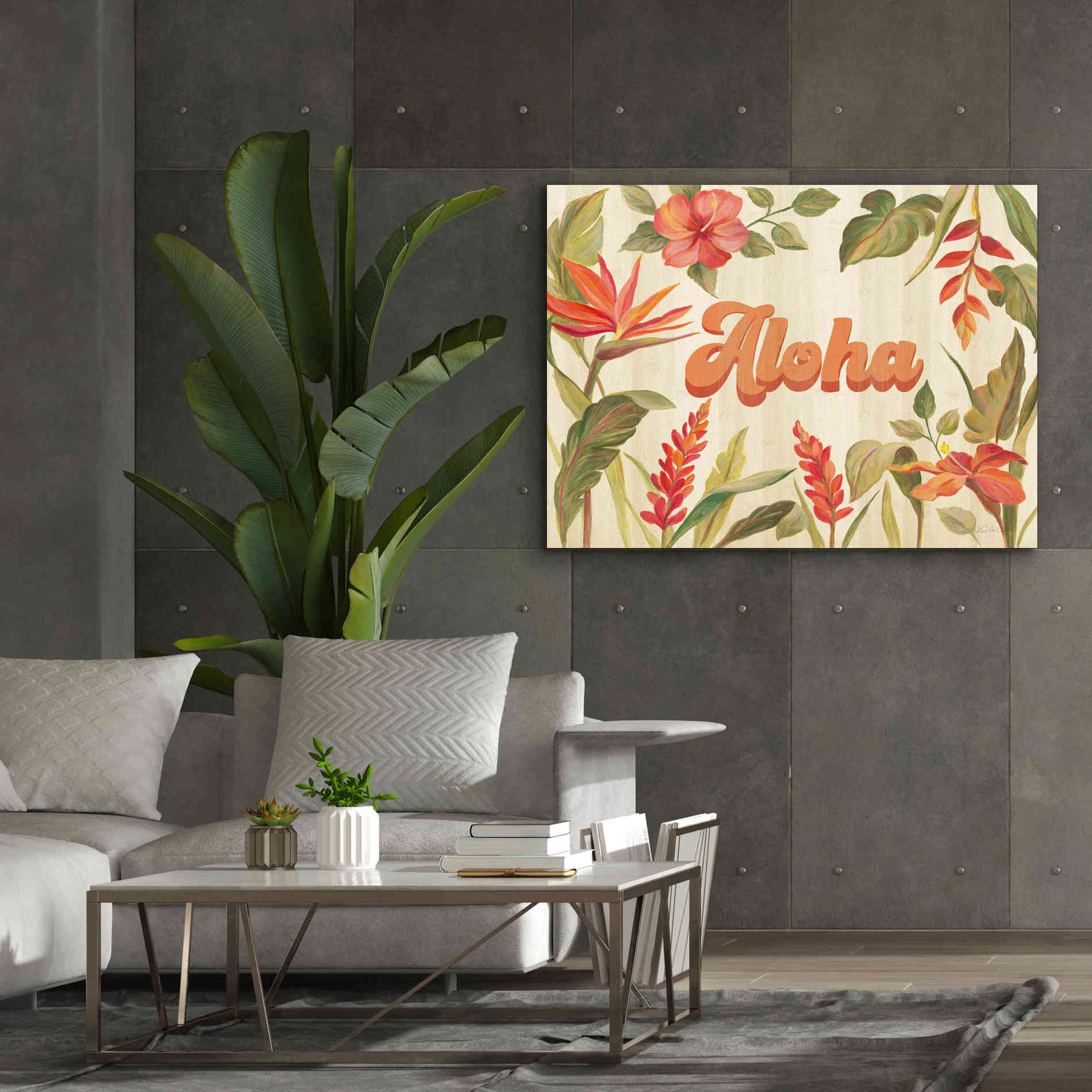 'Tropical Garden VIII' by Silvia Vassileva, Canvas Wall Art,54 x 40
