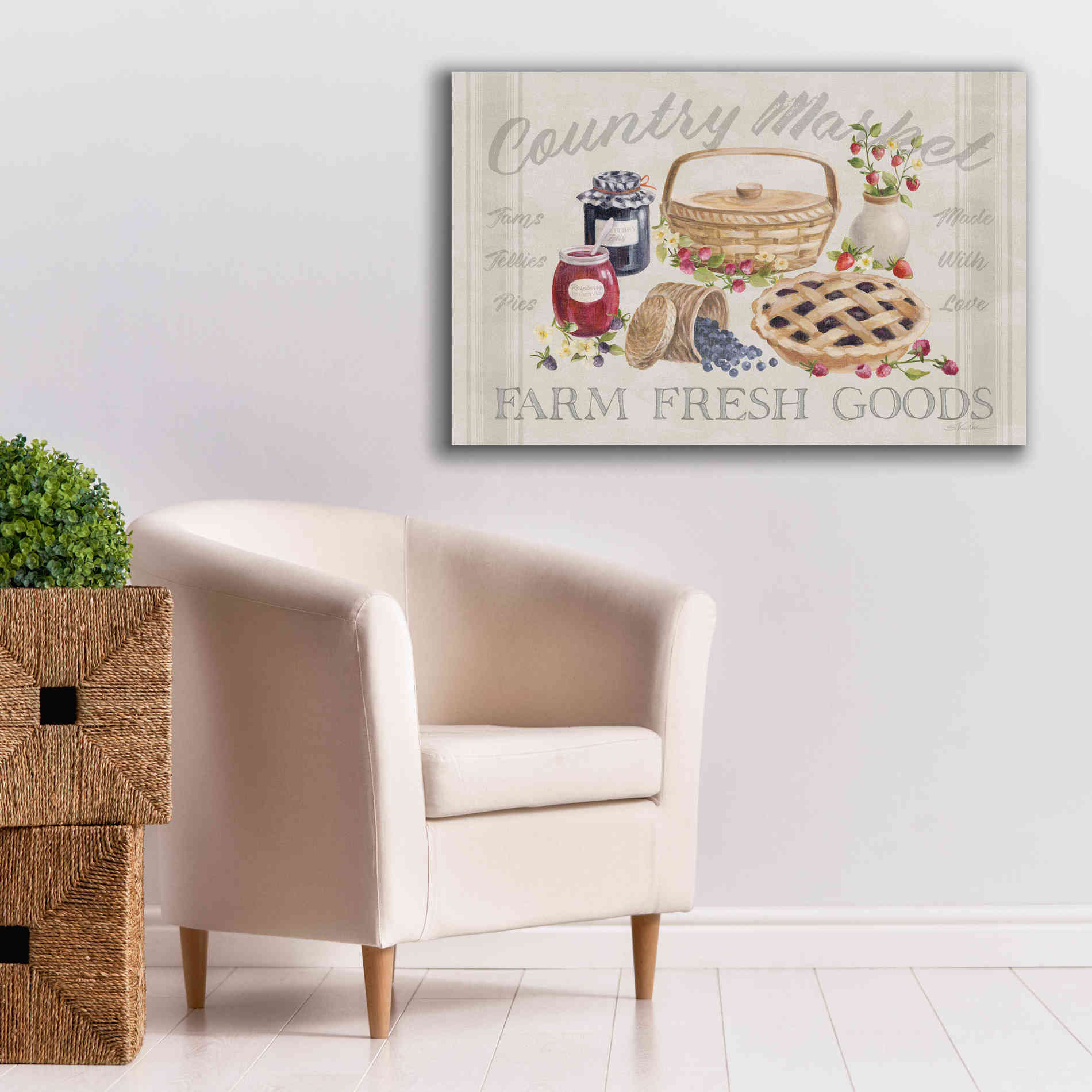 'Homemade Happiness I' by Silvia Vassileva, Canvas Wall Art,40 x 26