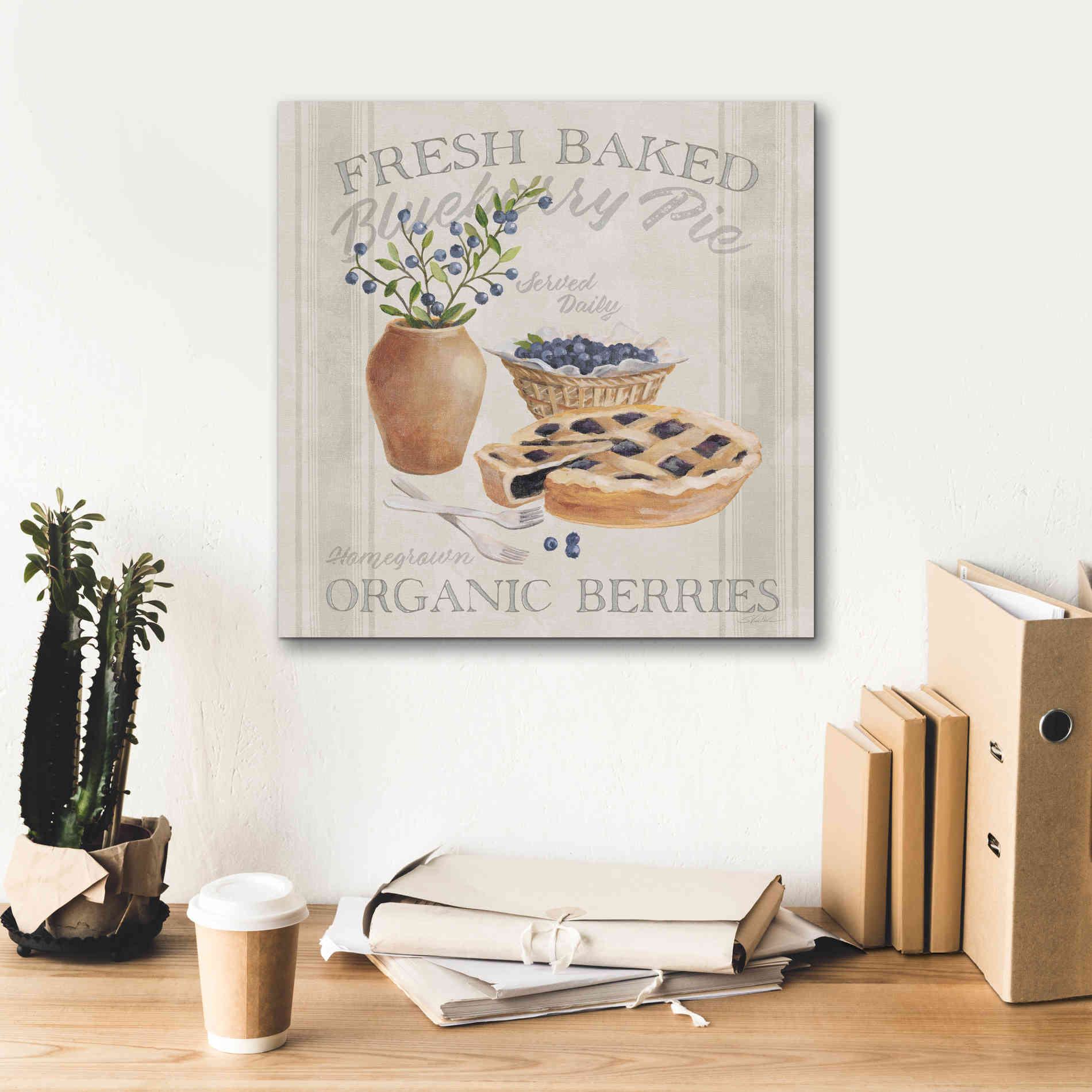 'Homemade Happiness II' by Silvia Vassileva, Canvas Wall Art,18 x 18