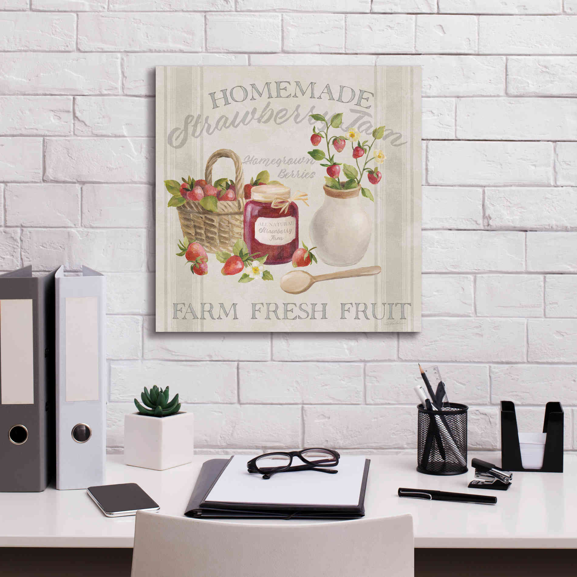 'Homemade Happiness III' by Silvia Vassileva, Canvas Wall Art,18 x 18