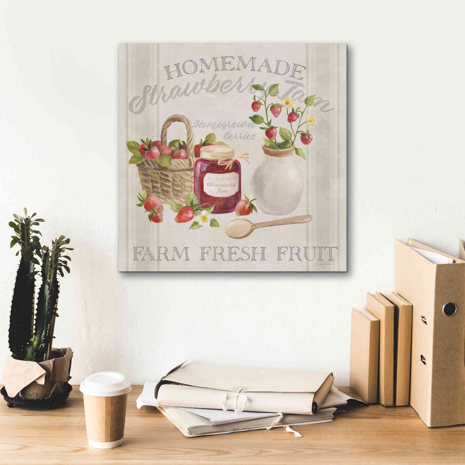 'Homemade Happiness III' by Silvia Vassileva, Canvas Wall Art,18 x 18