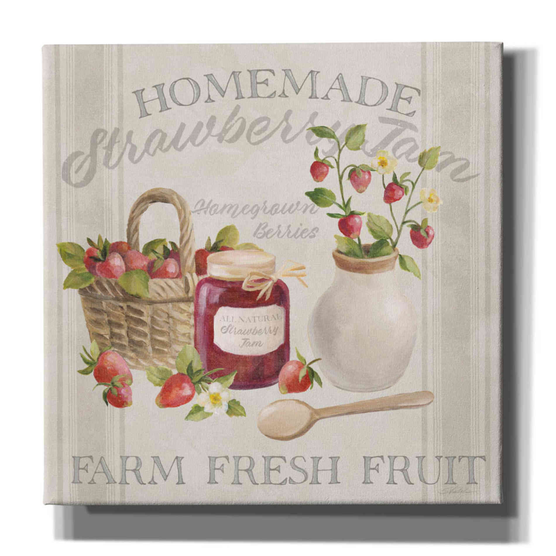 'Homemade Happiness III' by Silvia Vassileva, Canvas Wall Art,12x12x1.1x0,18x18x1.1x0,26x26x1.74x0,37x37x1.74x0