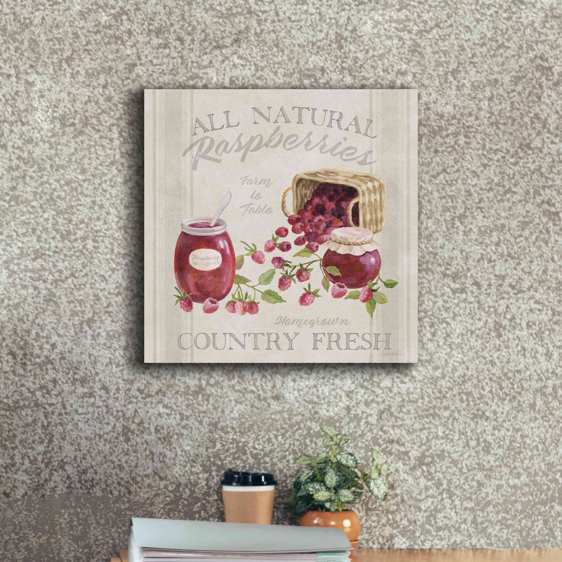 'Homemade Happiness IV' by Silvia Vassileva, Canvas Wall Art,18 x 18