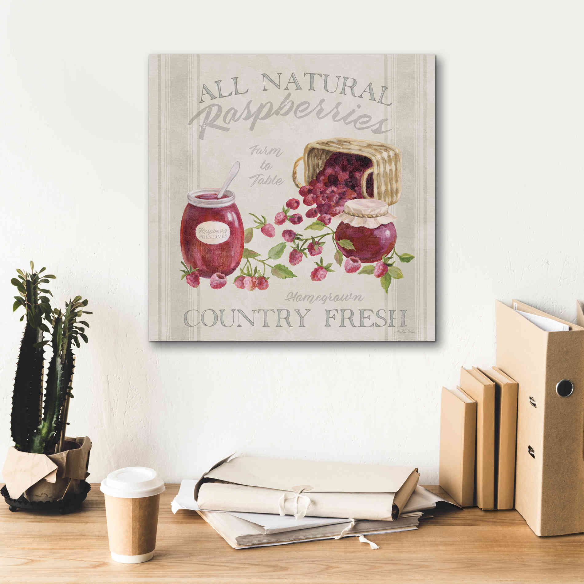 'Homemade Happiness IV' by Silvia Vassileva, Canvas Wall Art,18 x 18