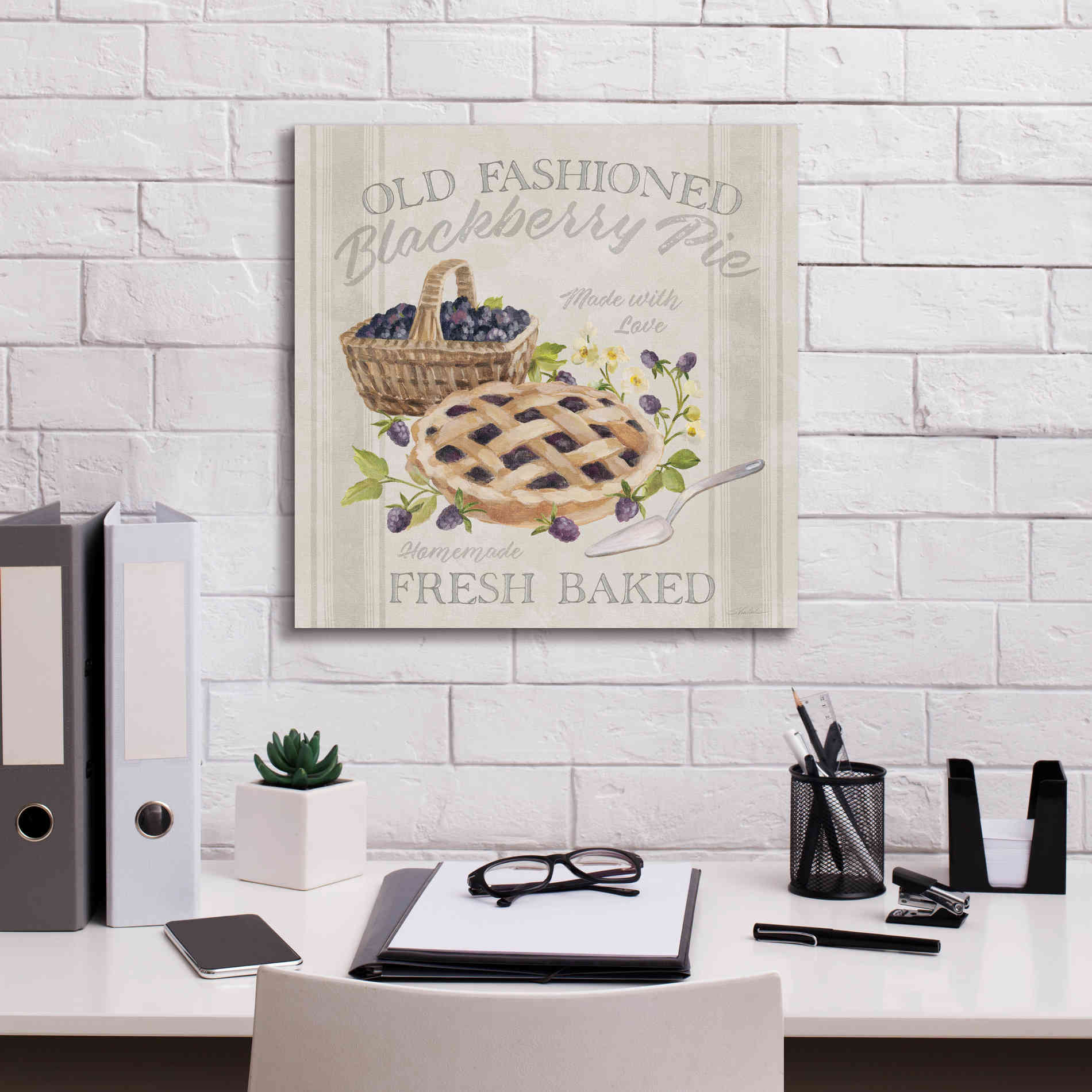 'Homemade Happiness V' by Silvia Vassileva, Canvas Wall Art,18 x 18