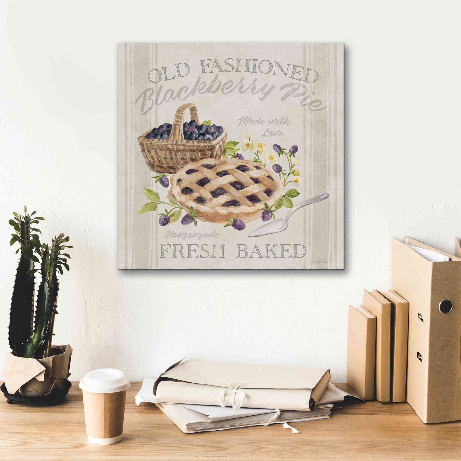 'Homemade Happiness V' by Silvia Vassileva, Canvas Wall Art,18 x 18