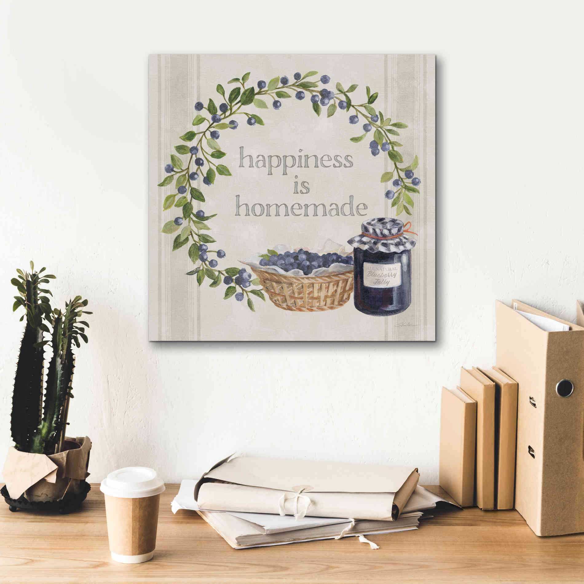 'Homemade Happiness VI' by Silvia Vassileva, Canvas Wall Art,18 x 18