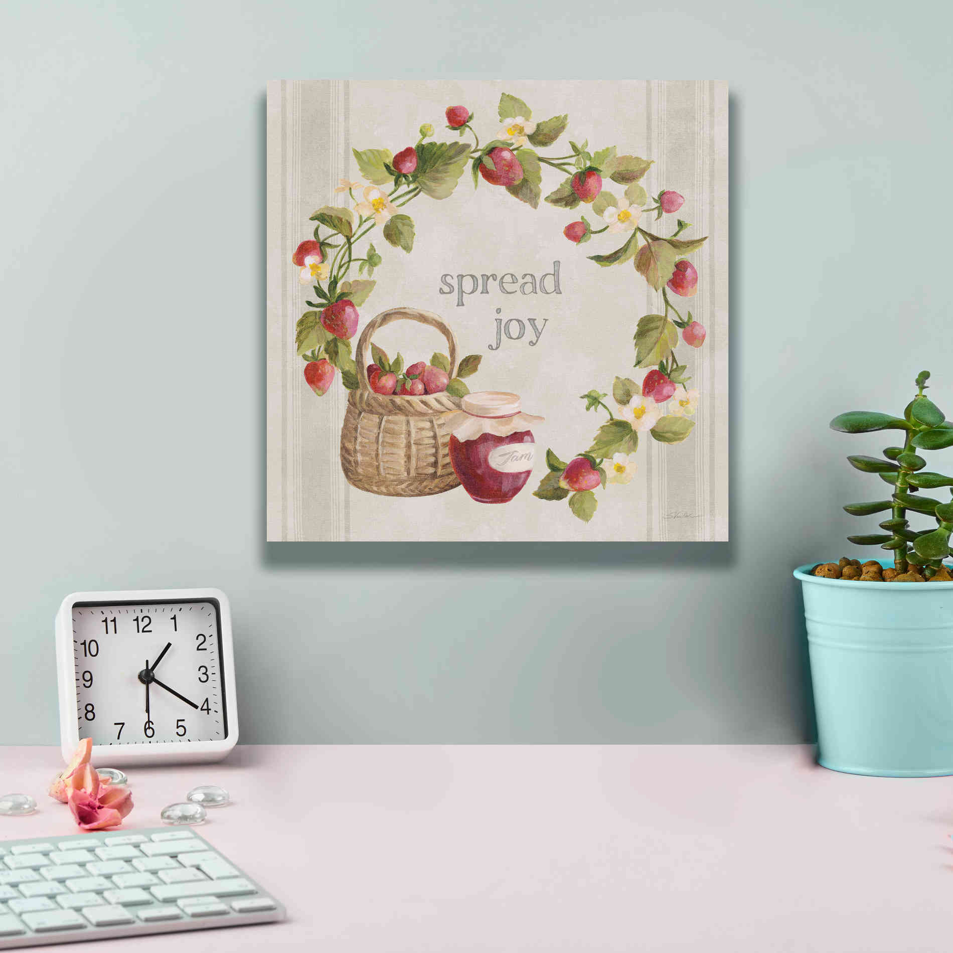 'Homemade Happiness VII' by Silvia Vassileva, Canvas Wall Art,12 x 12