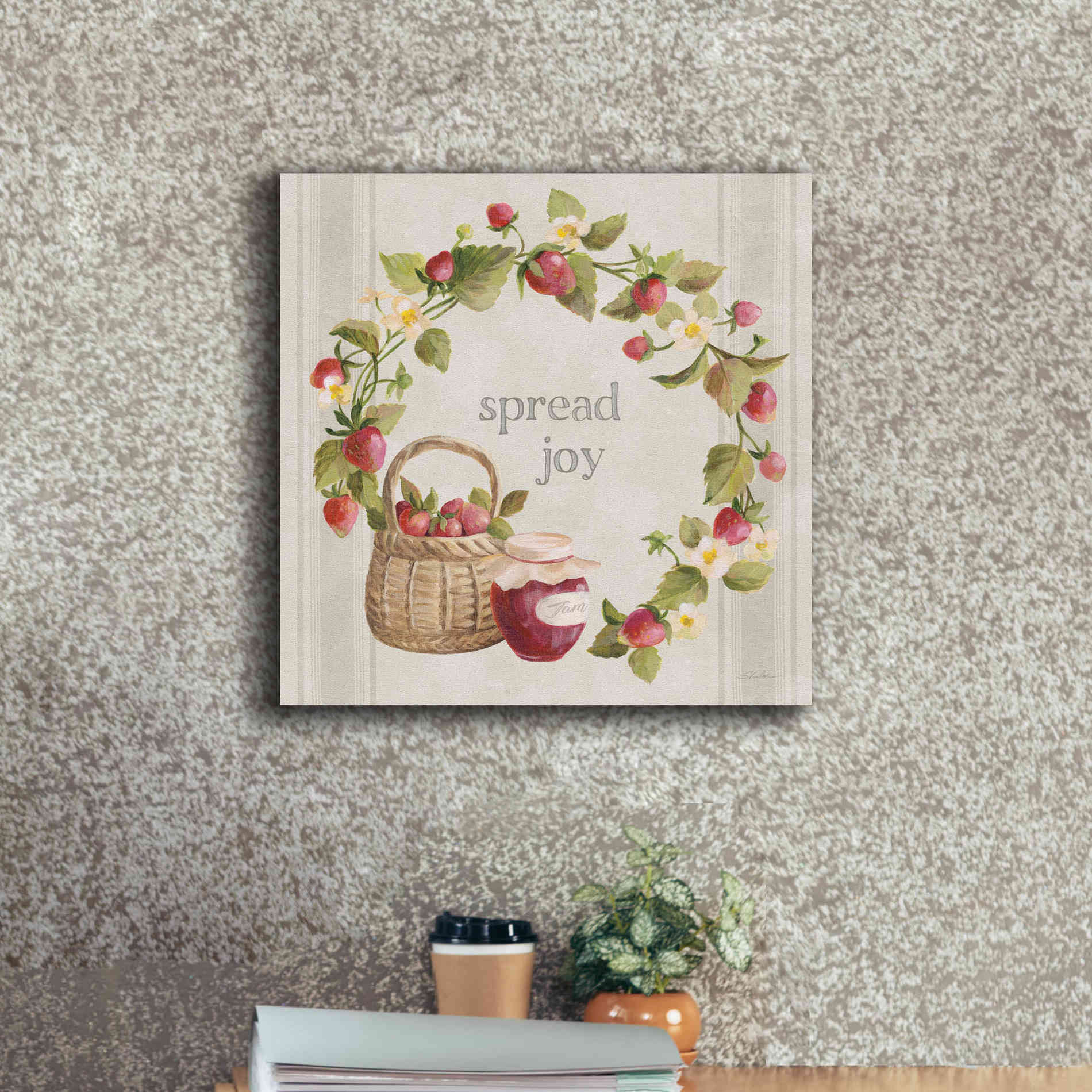 'Homemade Happiness VII' by Silvia Vassileva, Canvas Wall Art,18 x 18