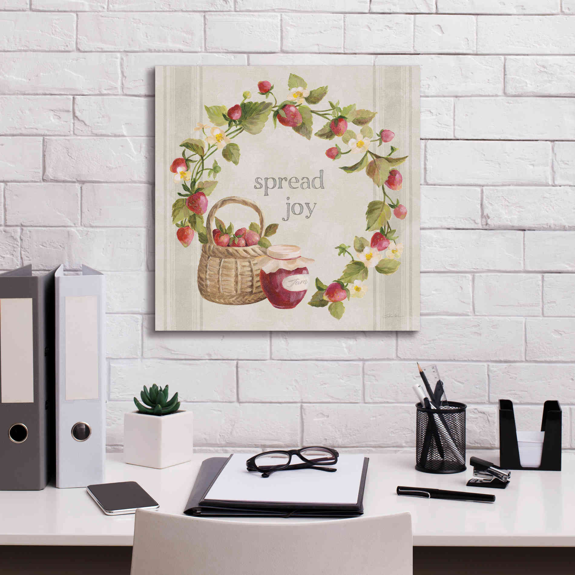 'Homemade Happiness VII' by Silvia Vassileva, Canvas Wall Art,18 x 18