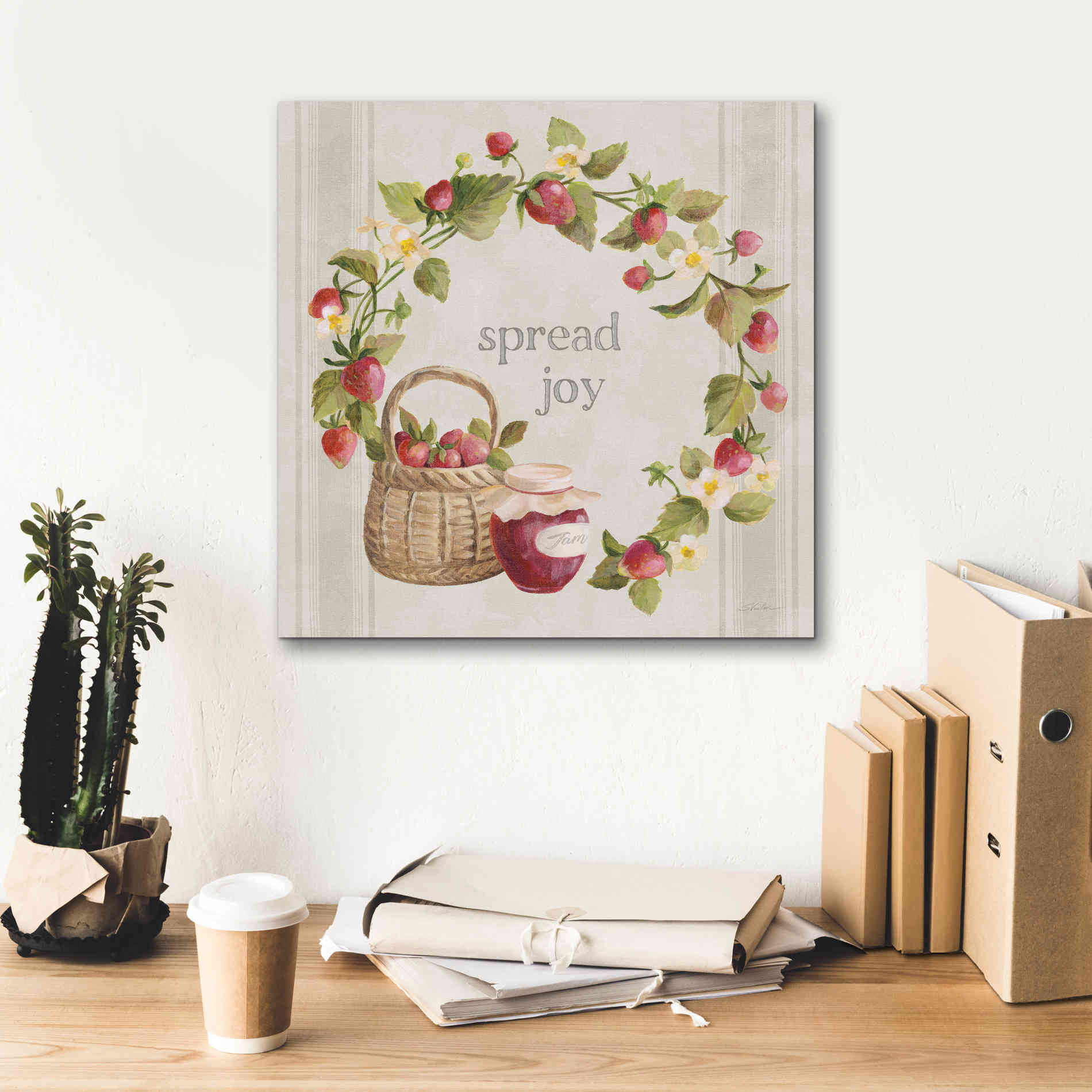 'Homemade Happiness VII' by Silvia Vassileva, Canvas Wall Art,18 x 18