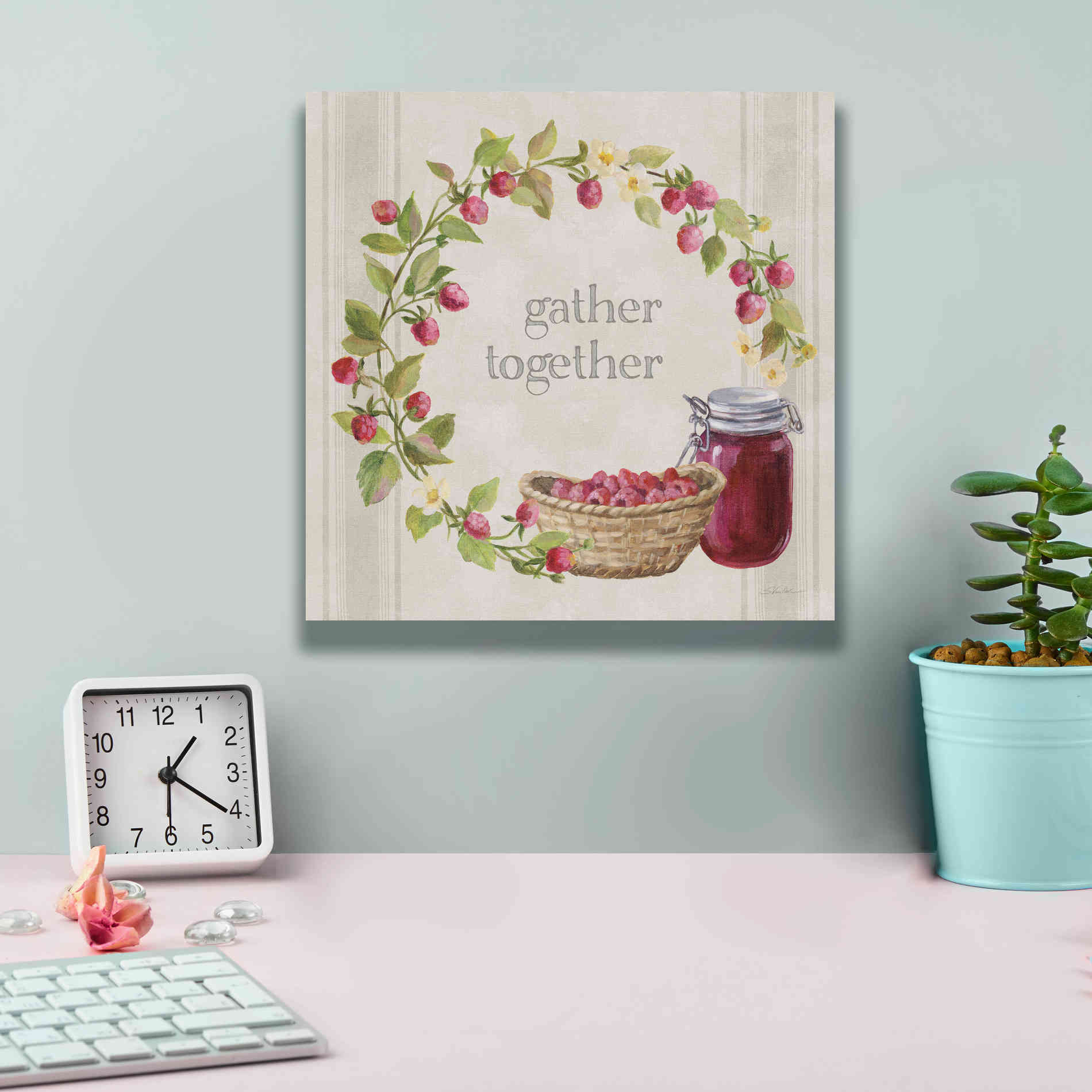 'Homemade Happiness VIII' by Silvia Vassileva, Canvas Wall Art,12 x 12