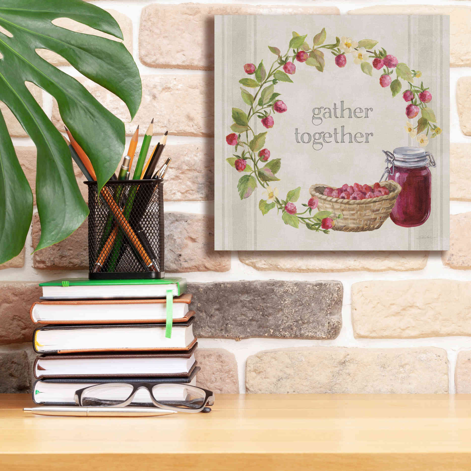 'Homemade Happiness VIII' by Silvia Vassileva, Canvas Wall Art,12 x 12