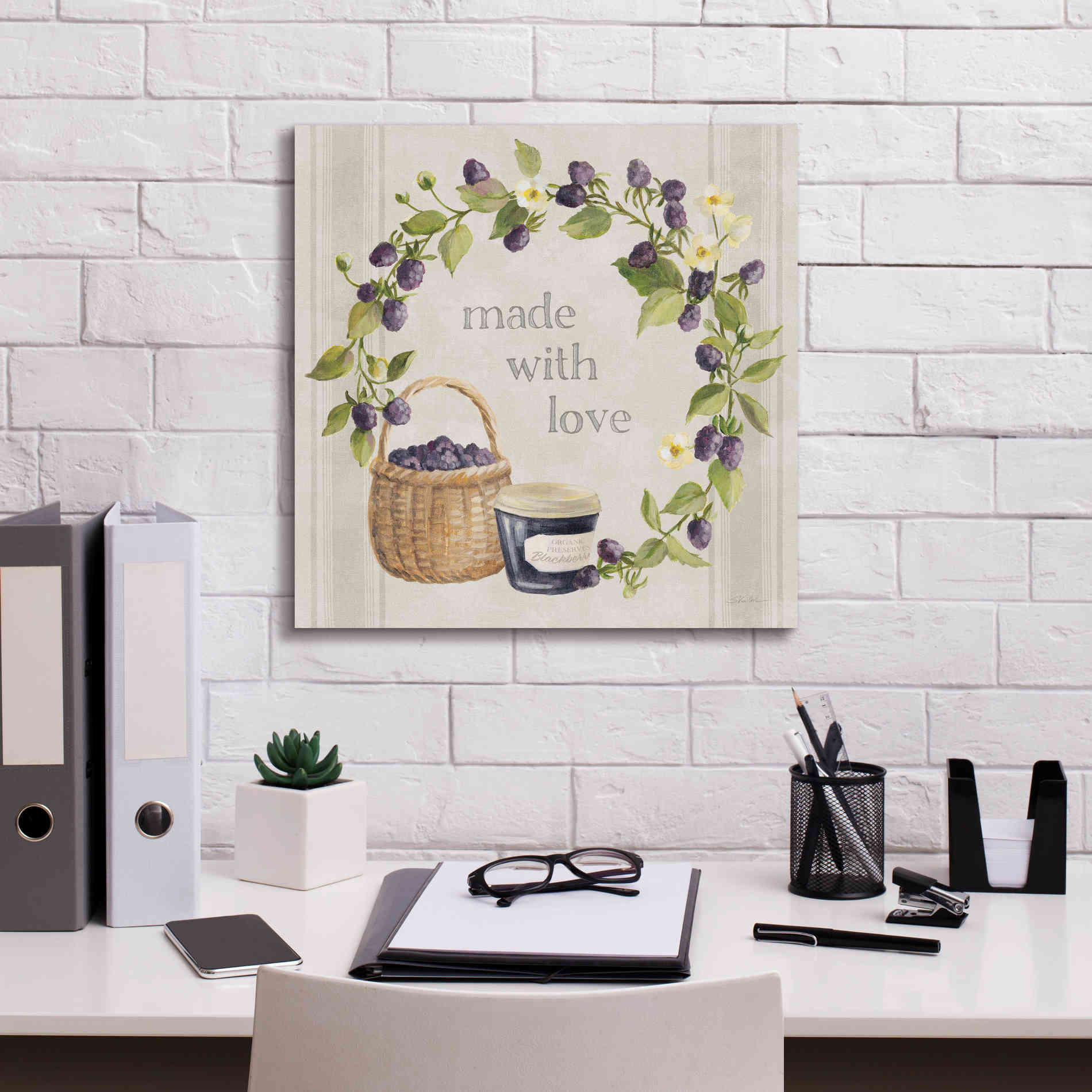 'Homemade Happiness IX' by Silvia Vassileva, Canvas Wall Art,18 x 18