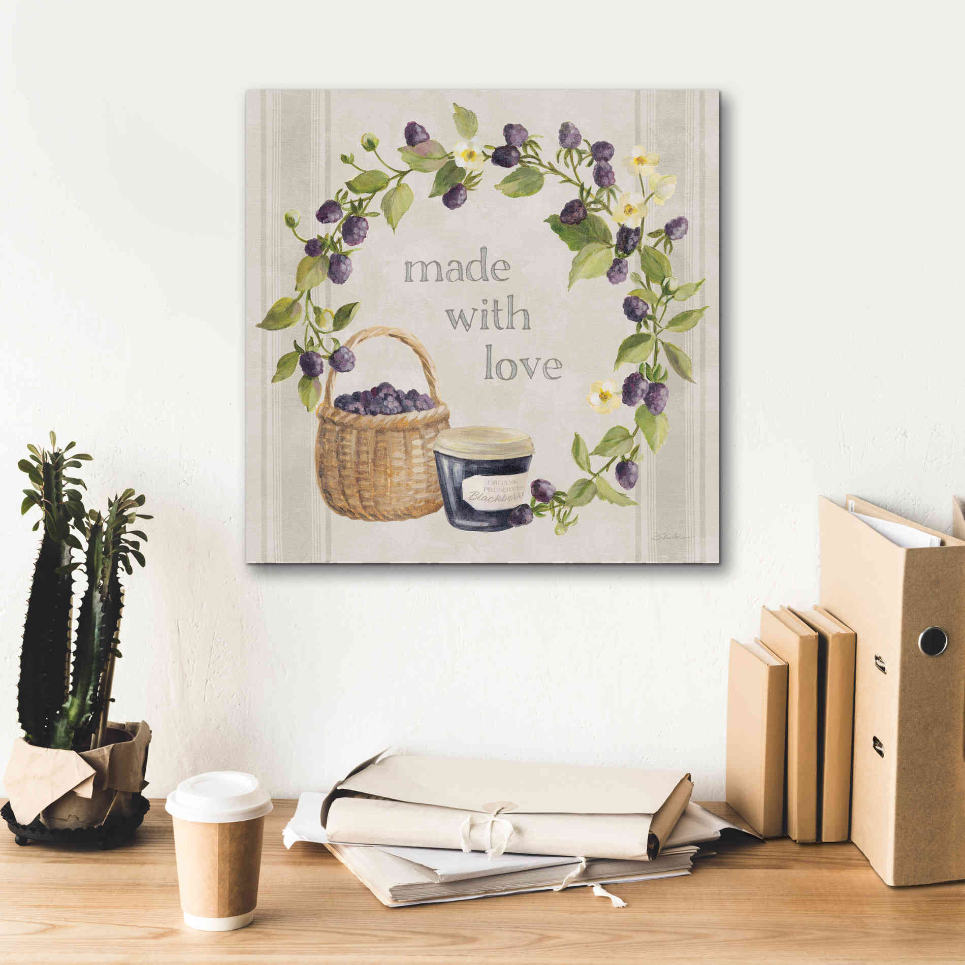 'Homemade Happiness IX' by Silvia Vassileva, Canvas Wall Art,18 x 18