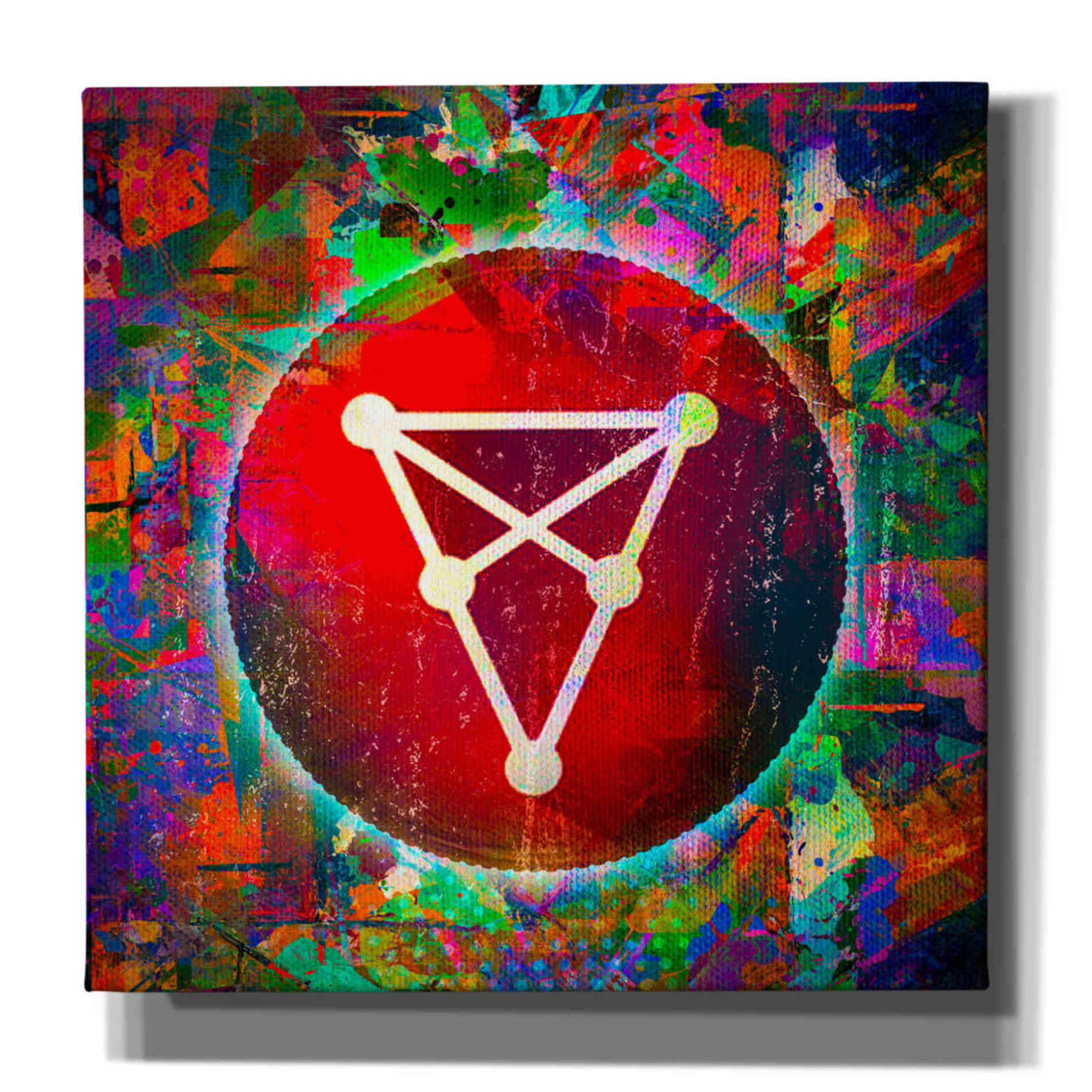 'CHZ Chiliz Crypto,' Canvas Wall Art,12x12x1.1x0,18x18x1.1x0,26x26x1.74x0,37x37x1.74x0