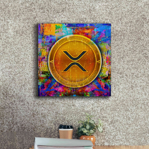Image of 'XRP Crypto,' Canvas Wall Art,18 x 18