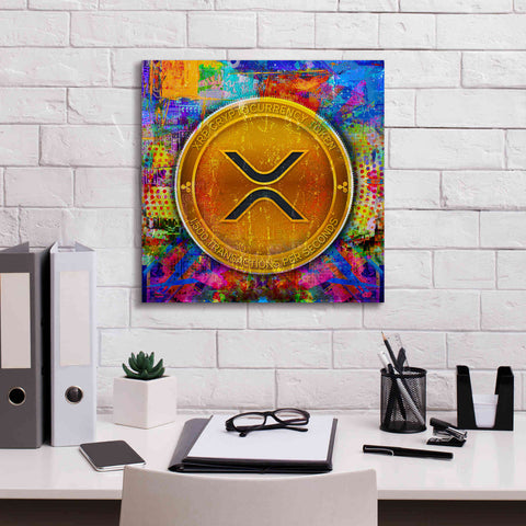 Image of 'XRP Crypto,' Canvas Wall Art,18 x 18