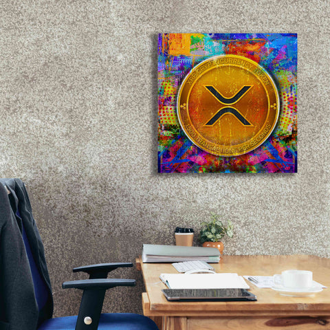 Image of 'XRP Crypto,' Canvas Wall Art,26 x 26