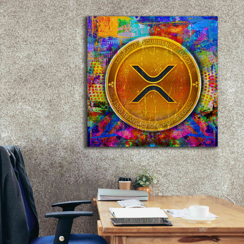 Image of 'XRP Crypto,' Canvas Wall Art,37 x 37