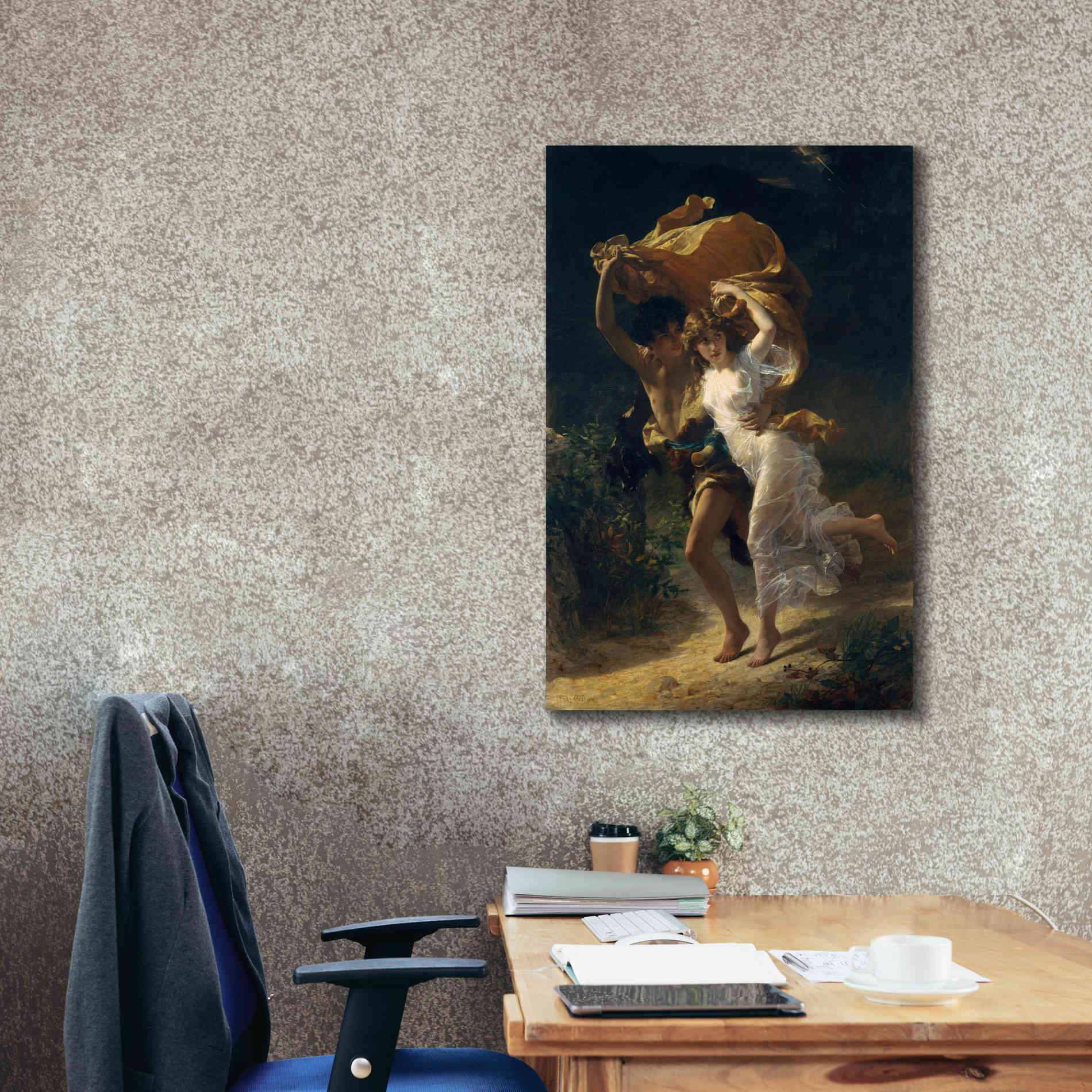 Epic Art 'The Storm' by Pierre Auguste Cot, Canvas Wall Art,26 x 40