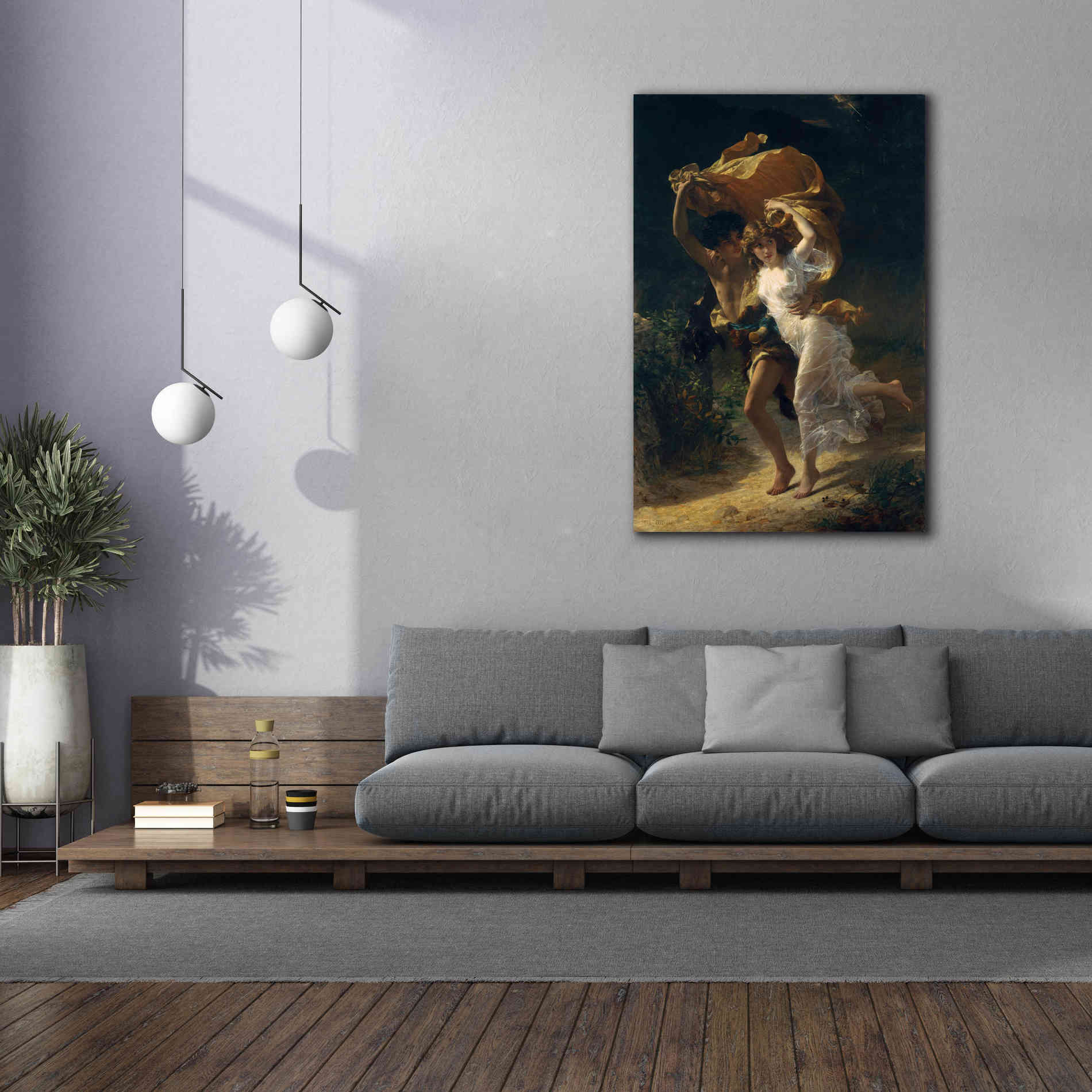 Epic Art 'The Storm' by Pierre Auguste Cot, Canvas Wall Art,40 x 60