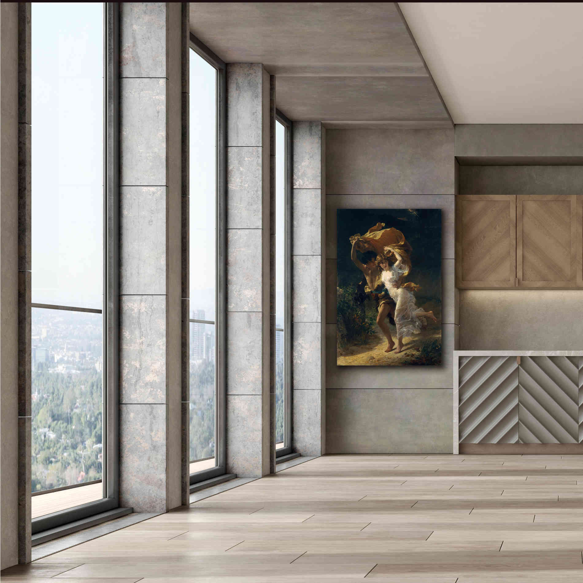 Epic Art 'The Storm' by Pierre Auguste Cot, Canvas Wall Art,40 x 60