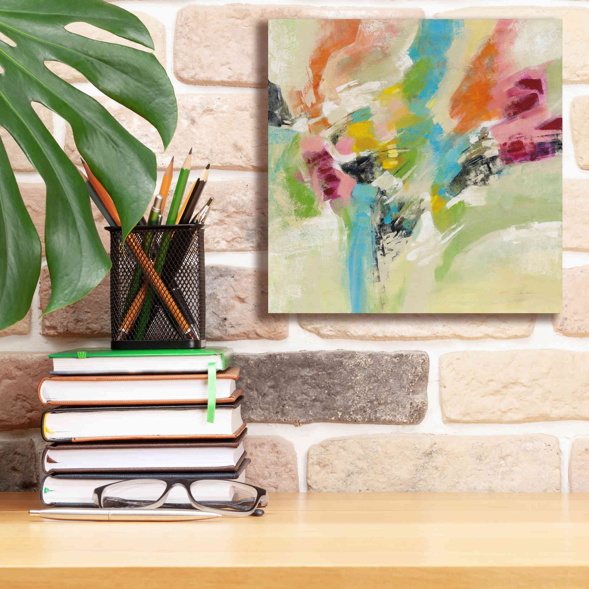 Epic Art 'Summer Lunapark' by Silvia Vassileva, Canvas Wall Art,12 x 12