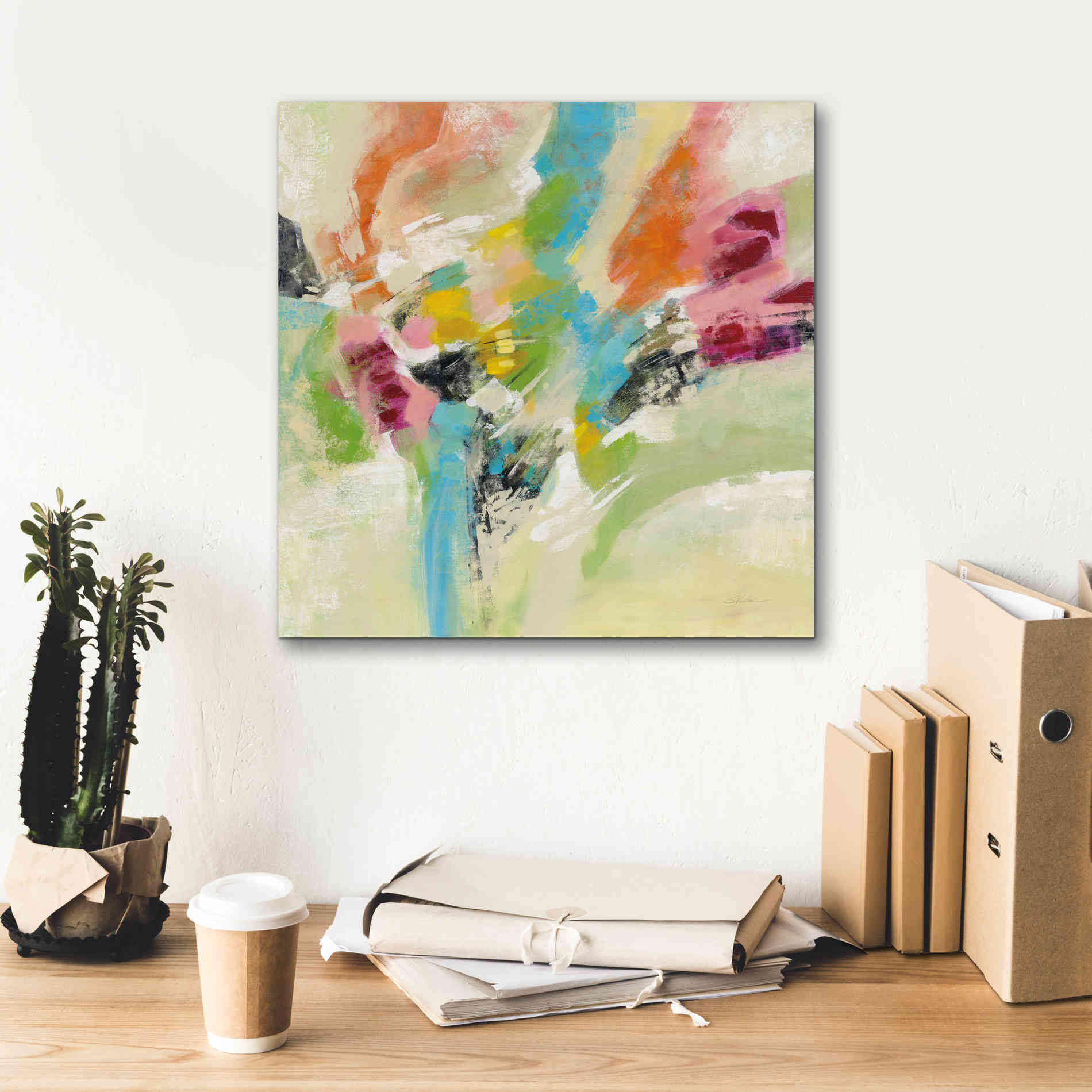 Epic Art 'Summer Lunapark' by Silvia Vassileva, Canvas Wall Art,18 x 18