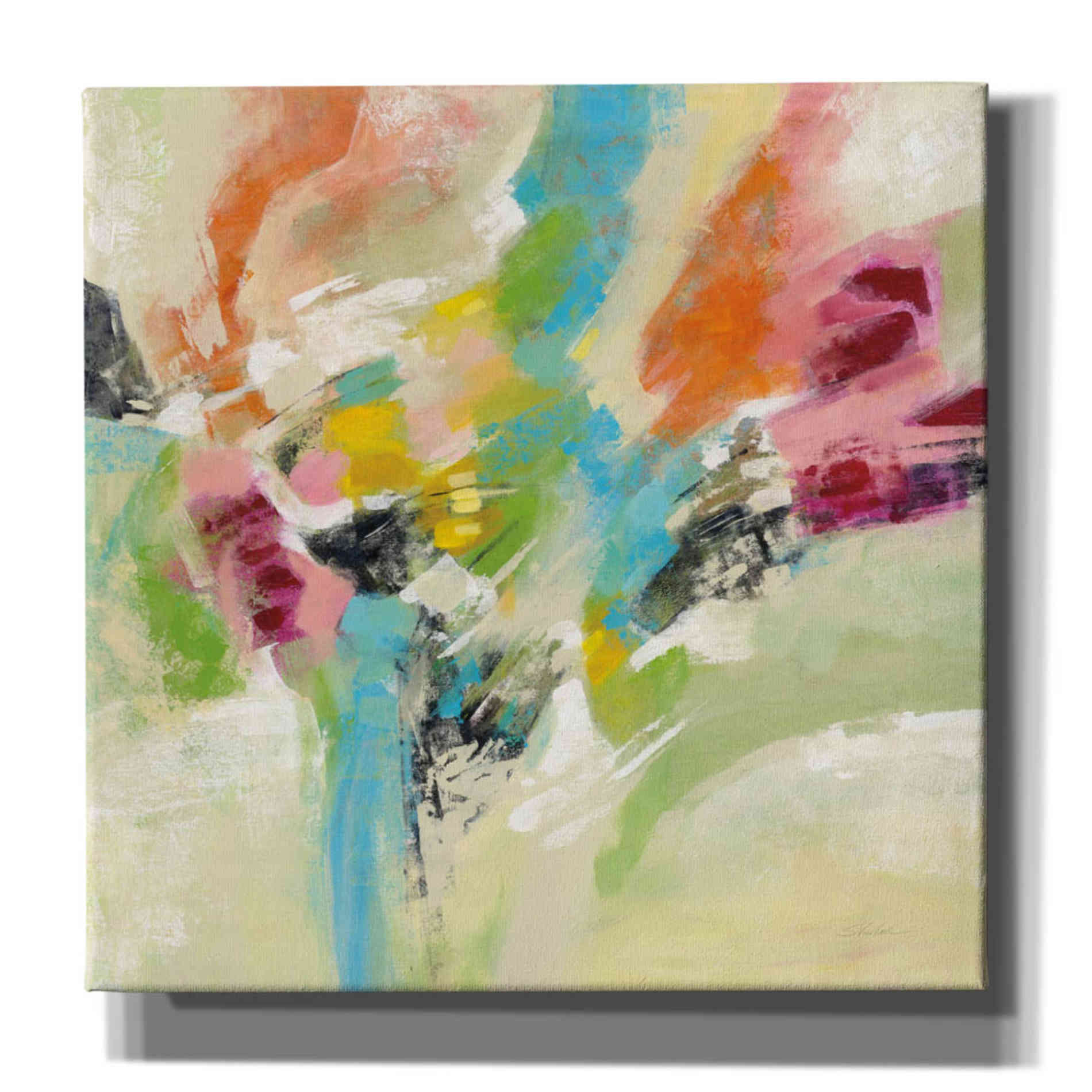 Epic Art 'Summer Lunapark' by Silvia Vassileva, Canvas Wall Art,12x12x1.1x0,18x18x1.1x0,26x26x1.74x0,37x37x1.74x0