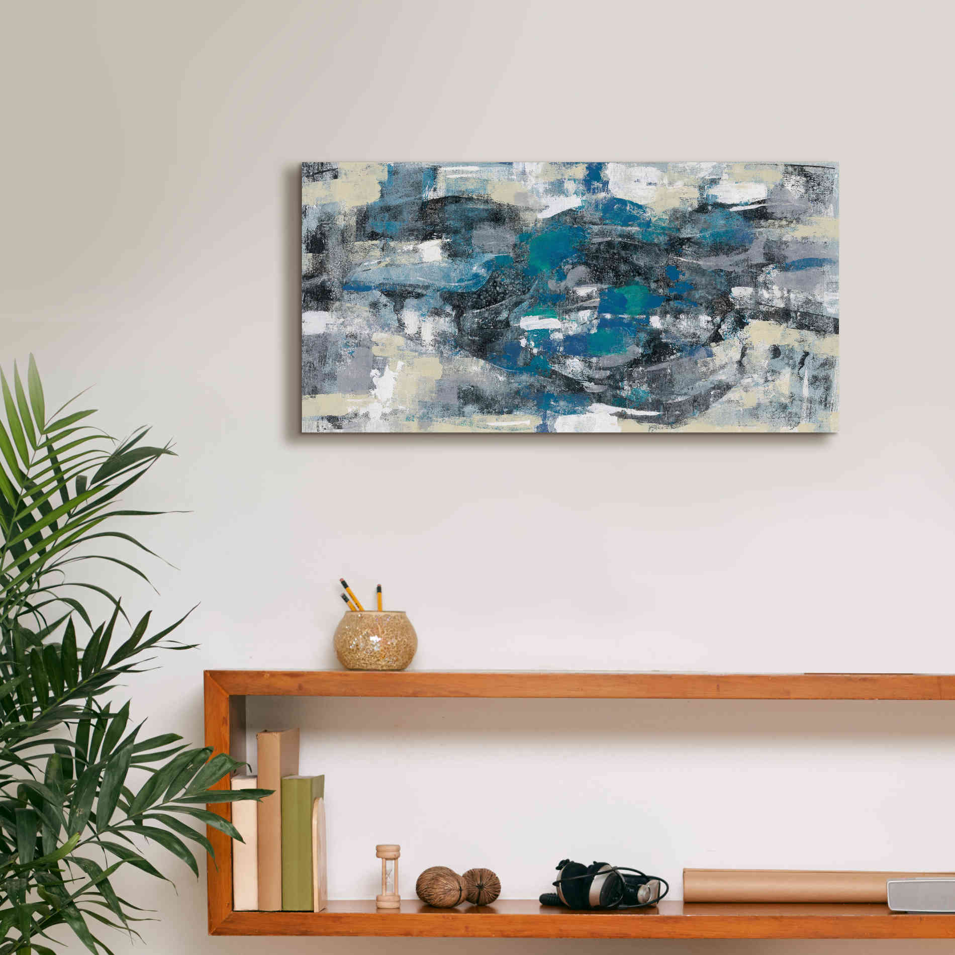 Epic Art 'Moonlight Splash' by Silvia Vassileva, Canvas Wall Art,24 x 12