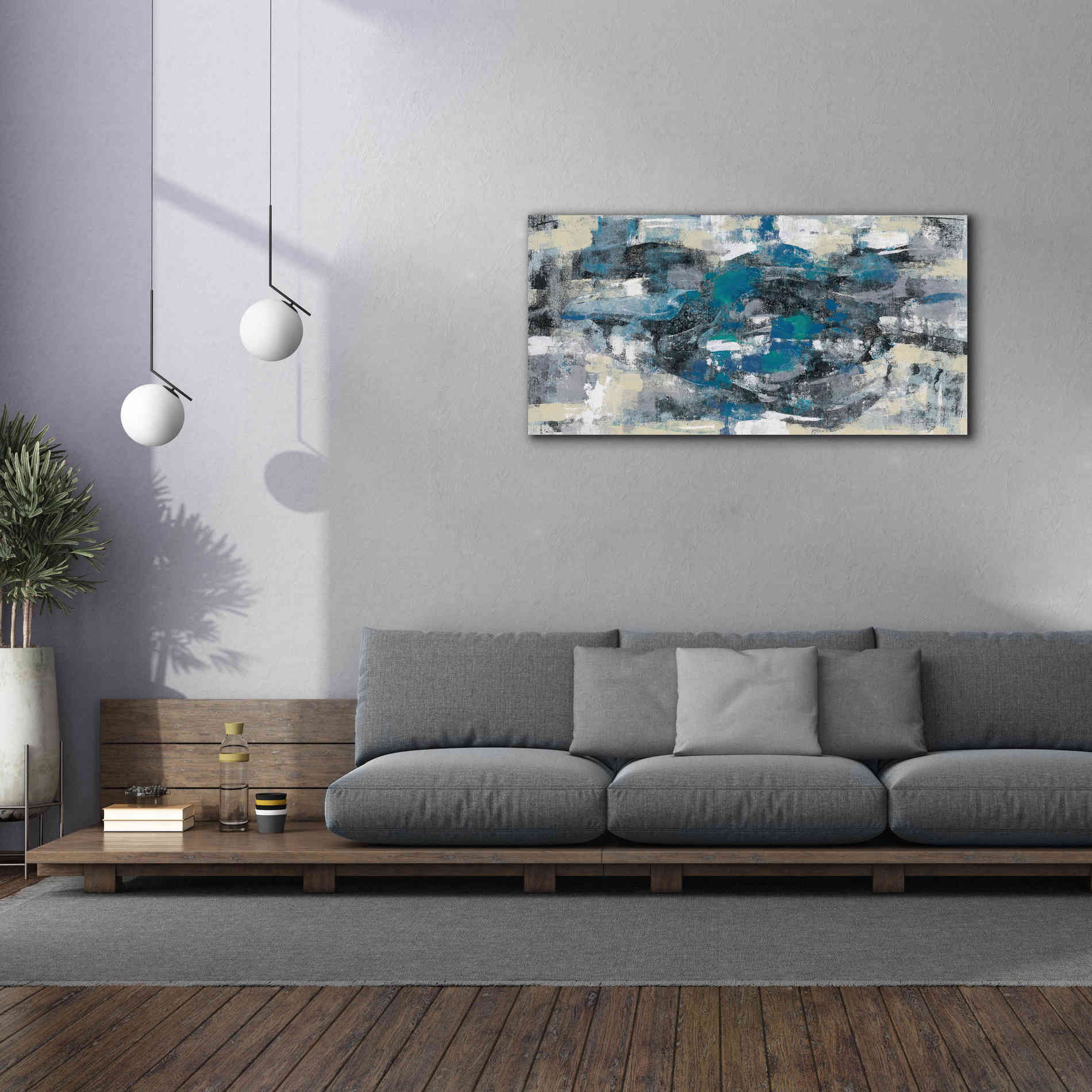 Epic Art 'Moonlight Splash' by Silvia Vassileva, Canvas Wall Art,60 x 30