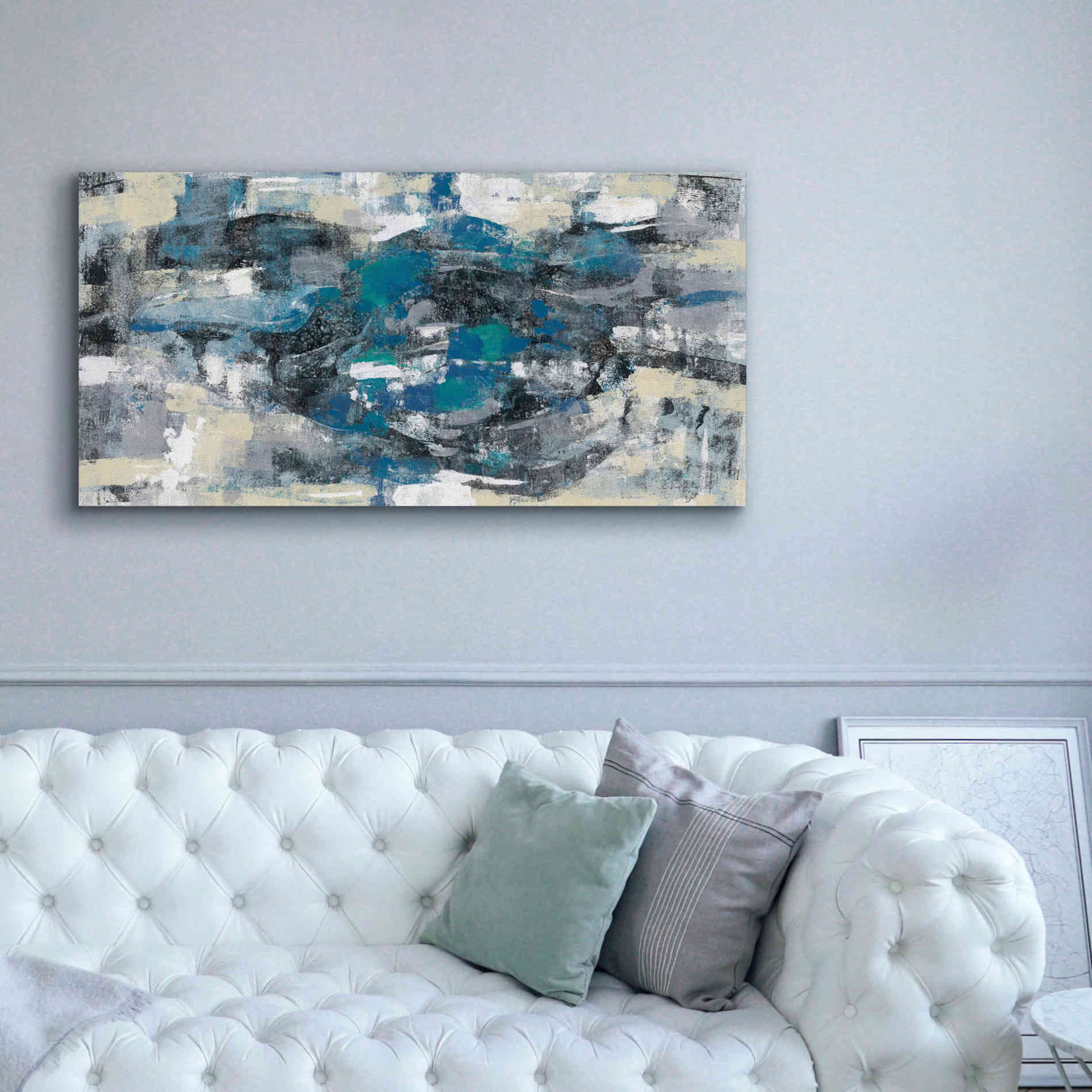 Epic Art 'Moonlight Splash' by Silvia Vassileva, Canvas Wall Art,60 x 30